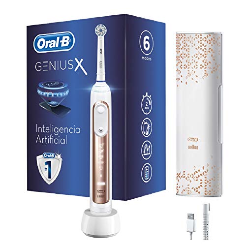 Oral-B Genius X Cepillo de Dientes Eléctrico con Mango Recargable, Tecnología Braun, 1...