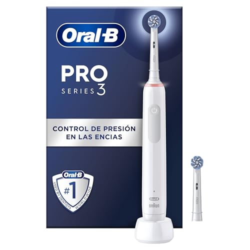 Oral-B Pro 3 3000 Cepillo de Dientes Eléctrico con Mango Recargable y 2 Cabezales,...