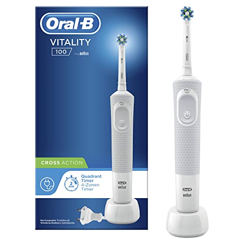 Oral-B Vitality 100 Cepillo de Dientes Eléctrico con Mango Recargable y 1 Cabezal,...