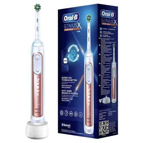 Oral-B Genius X Cepillo de Dientes Eléctrico con Mango Recargable con Inteligencia...