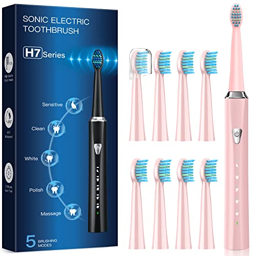 Cepillos de Dientes Electricos Sónico Adultos con 8 Cabezal - Cepillo Electrico para...