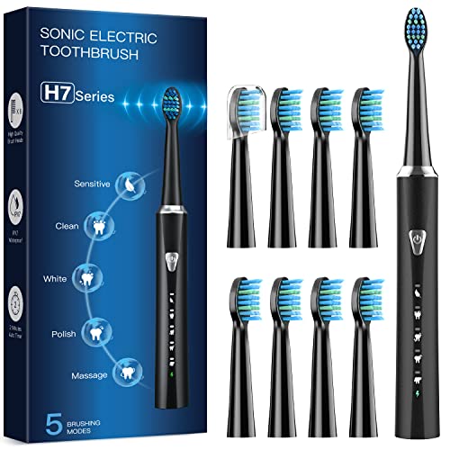 Cepillos de Dientes Electricos Sónico Adultos con 8 Cabezal - Cepillo Electrico para...